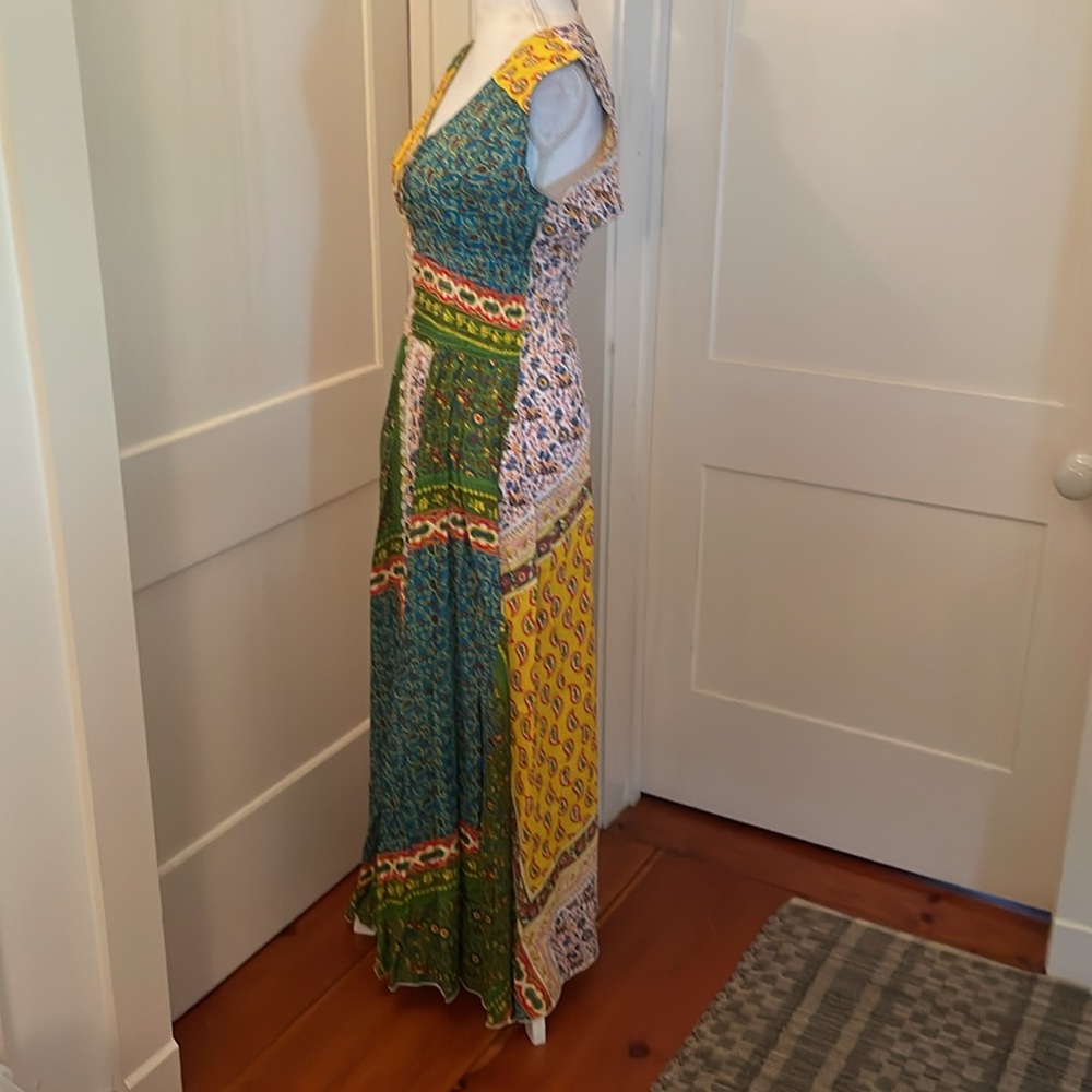 Patchwork Print Maxi Dress - image 4